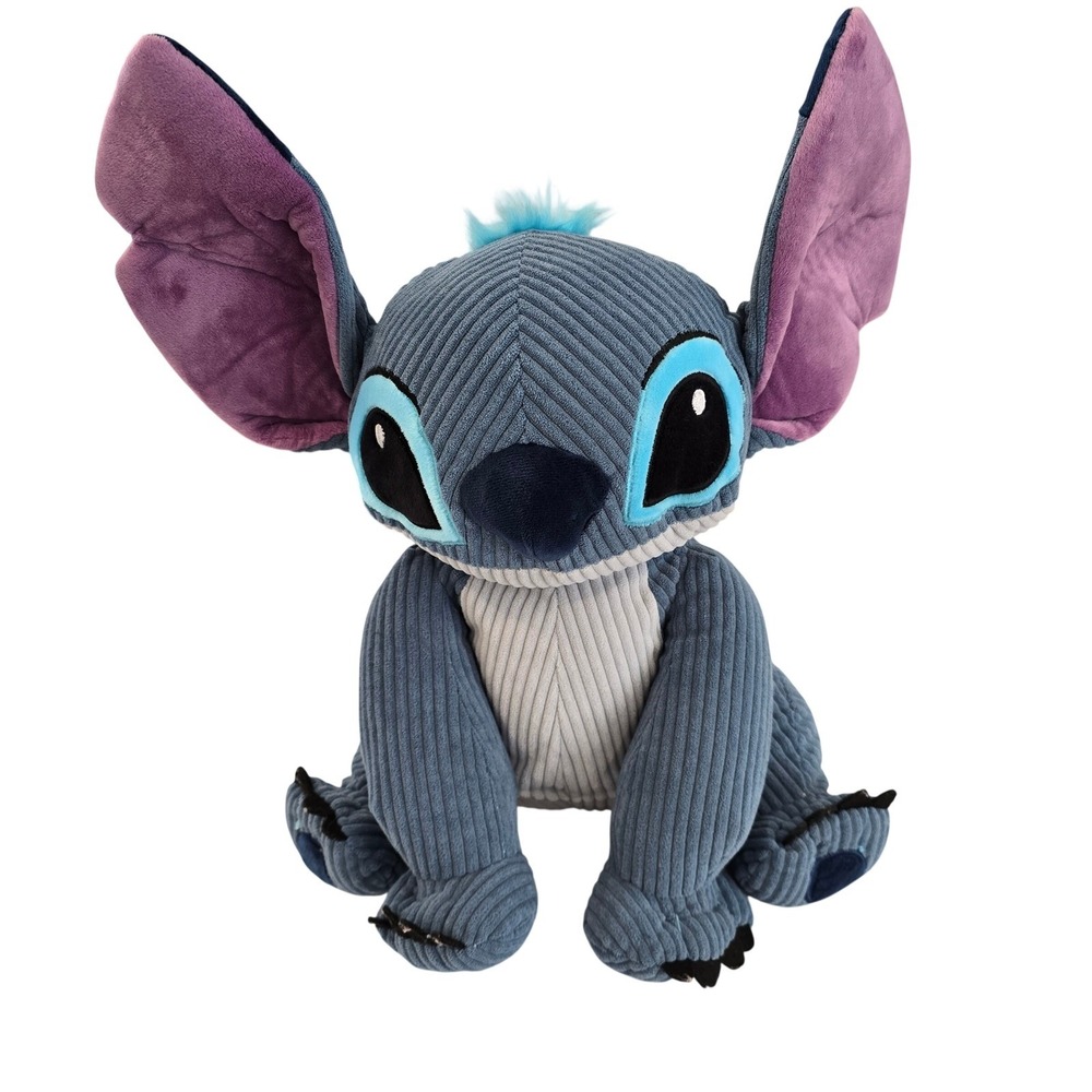 Disney Lilo and Stitch Corduroy Plush Stuffed Animal‎ Blue Purple 12 Inch